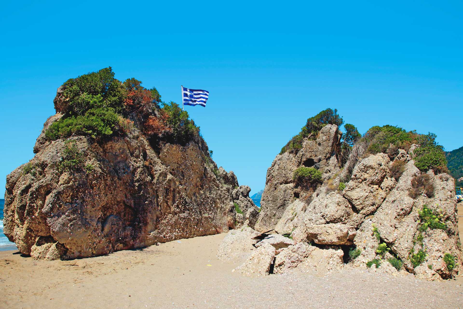 Agios Gordis, Korfu, Kreikka.