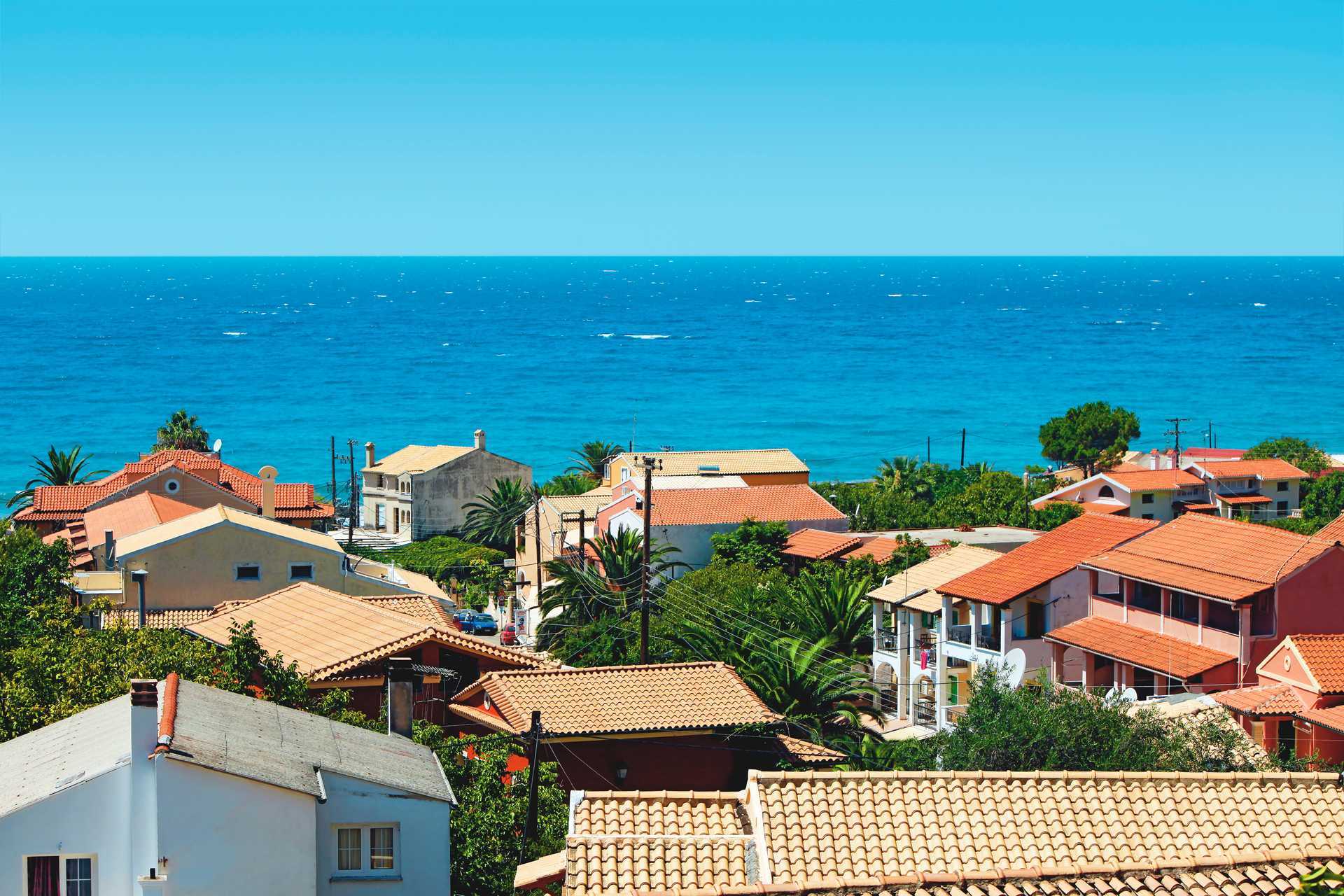 Agios Gordis, Korfu, Kreikka.