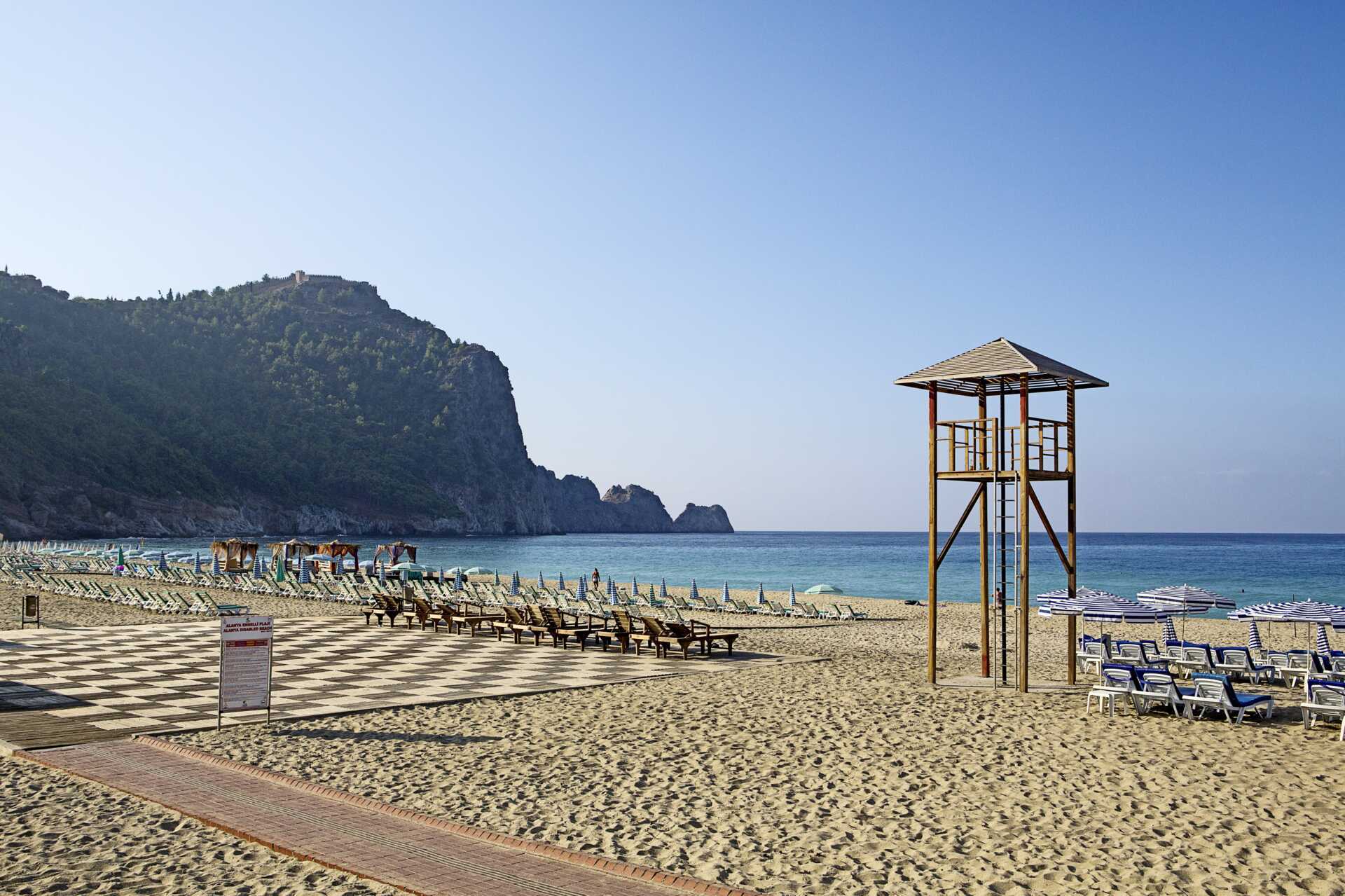 Kleopatra-ranta, Alanya, Turkki.