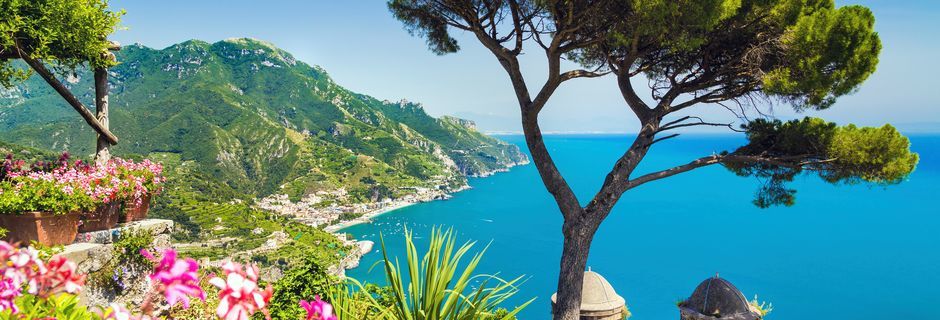 Kaunis Amalfin rannikko Italiassa.