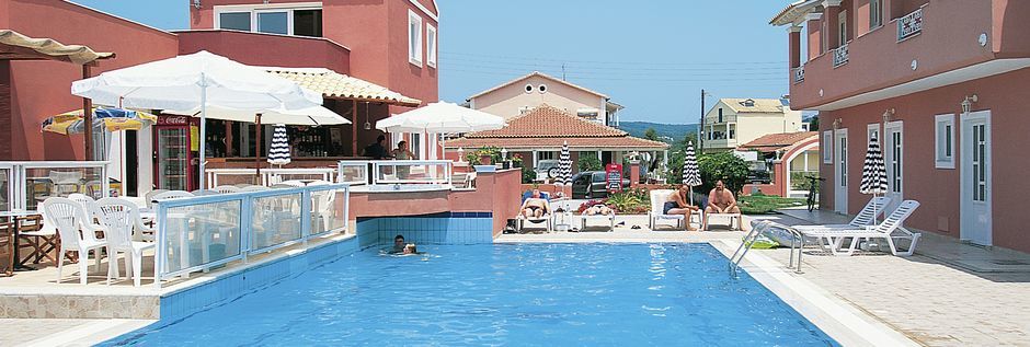 Allasalue, Hotelli Anastasia, Agios Georgios, Korfu, Kreikka.