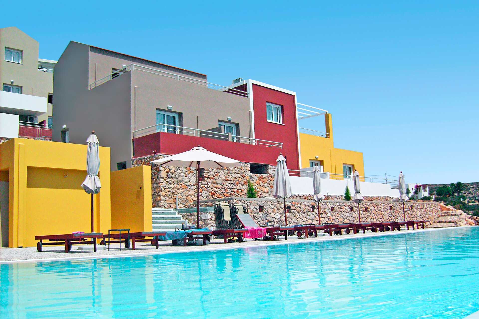 Allasalue, Hotelli Apolis, Karpathos, Kreikka.