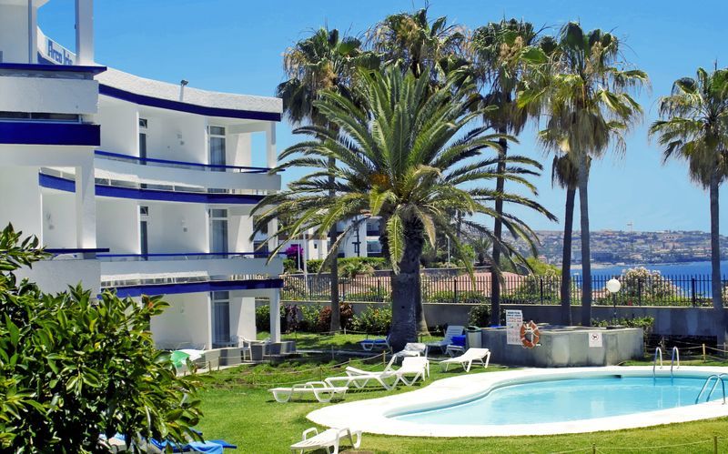 Yksi altaista, Hotelli Arco Iris, Playa del Ingles, Gran Canaria.