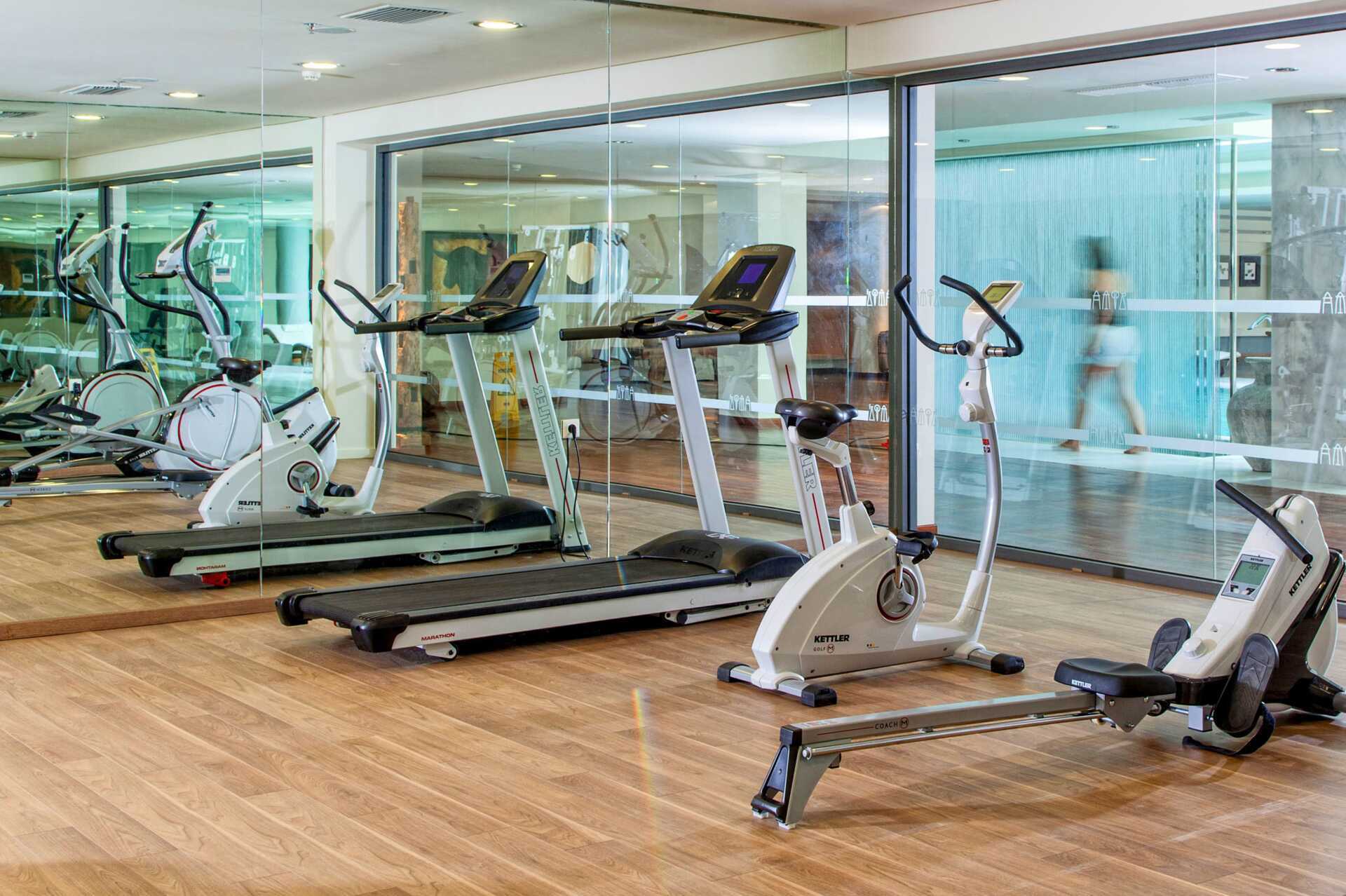 Kuntosali Hotel Avra Imperialissa Kreetalla, Kreikassa.