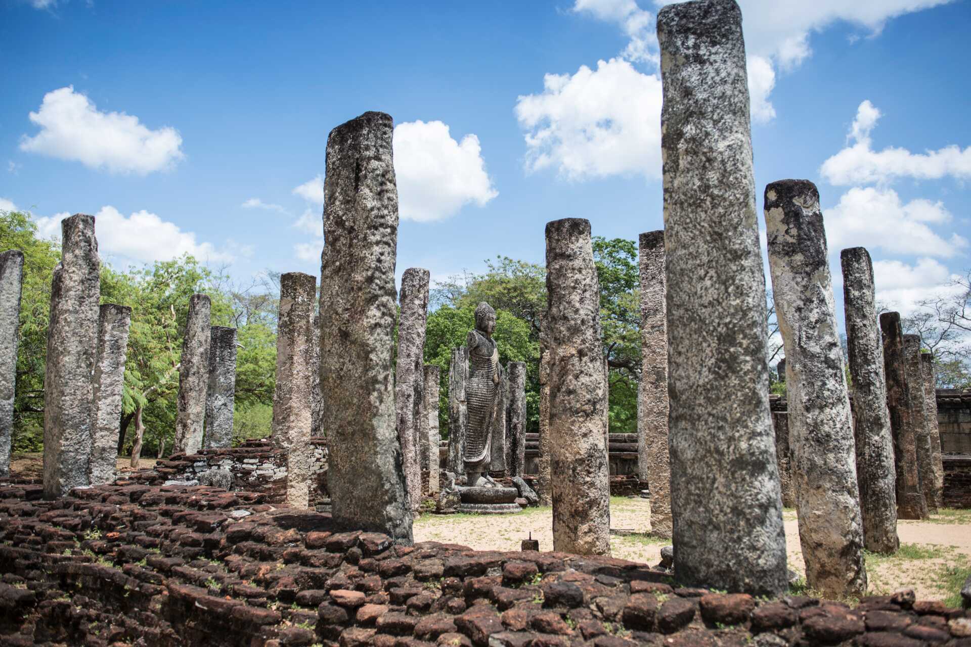 Polonnaruwan rauniot, Sri Lanka.