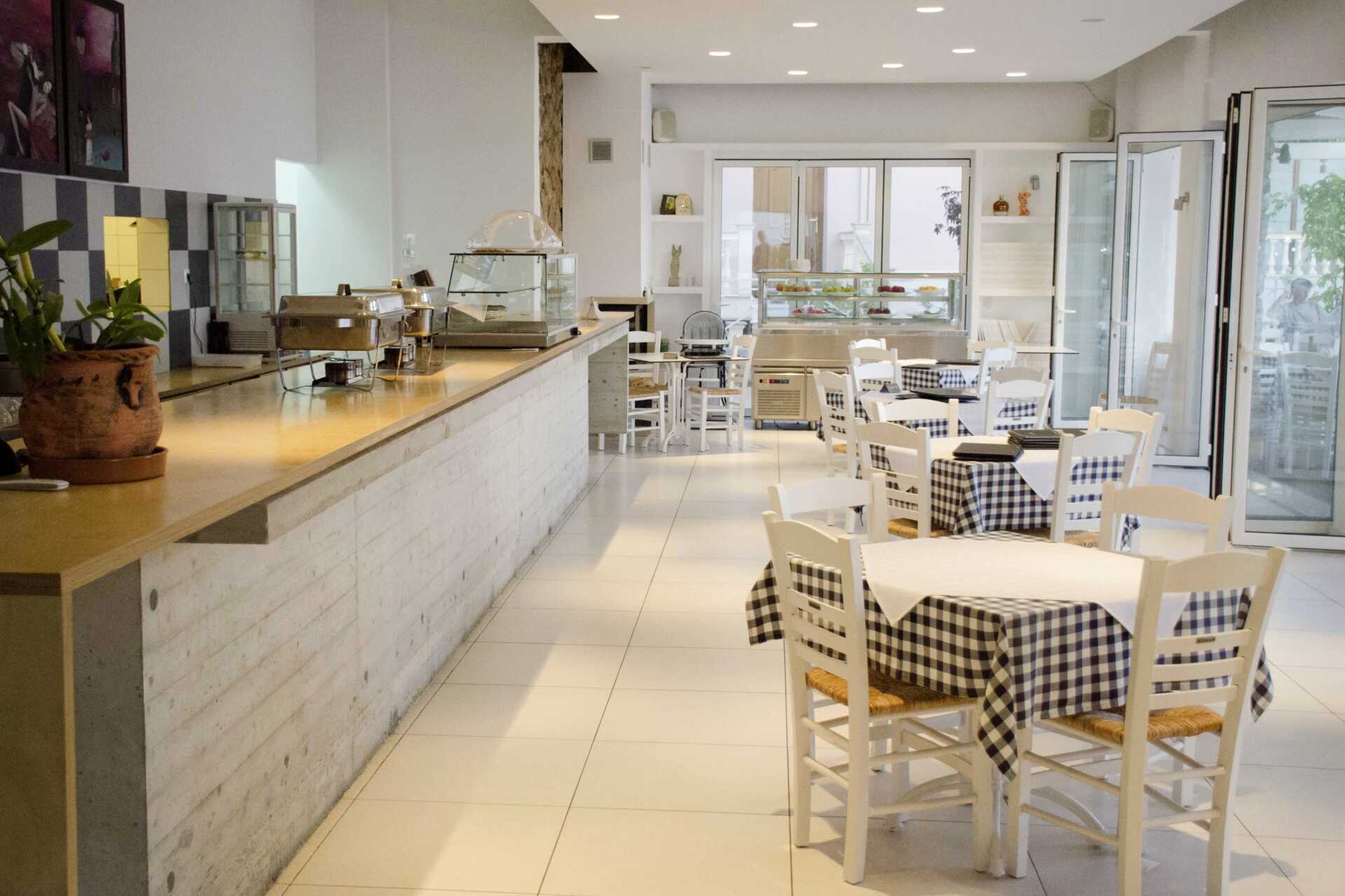 Ravintola hotelli Biancossa Pargassa, Kreikassa.