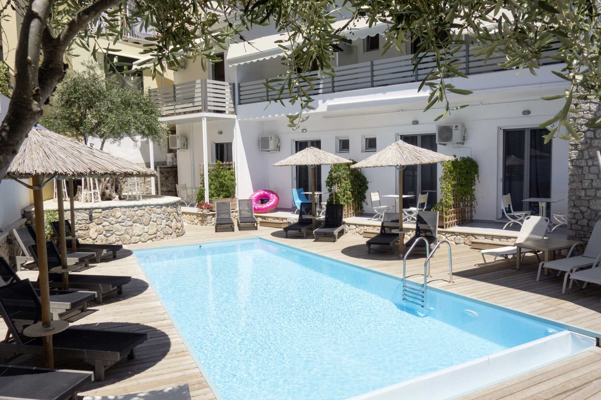 Allas hotelli Biancossa Pargassa, Kreikassa.