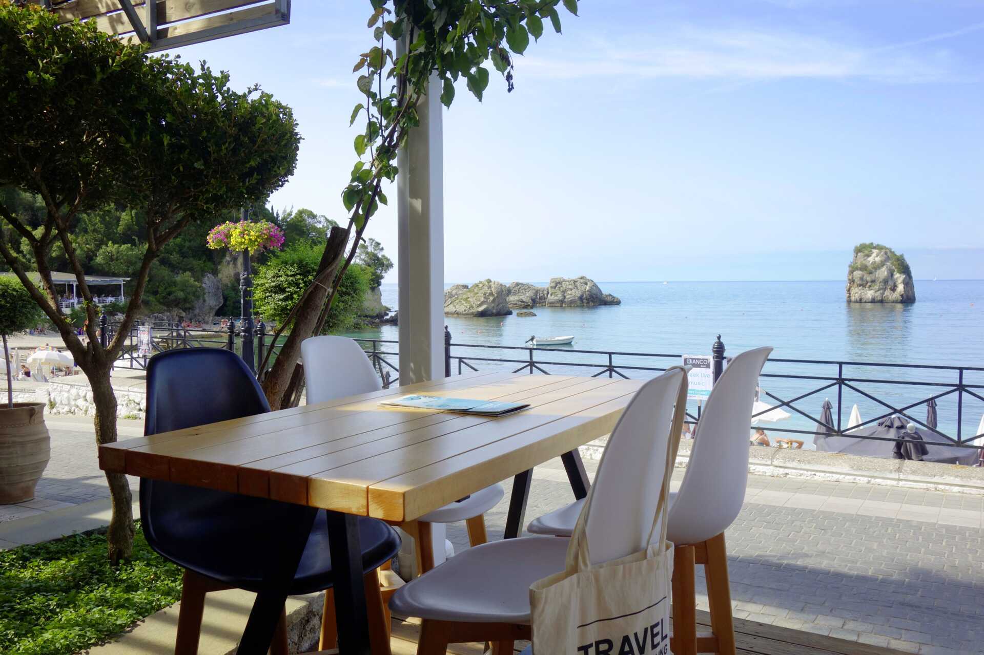 Ravintola hotelli Biancossa Pargassa, Kreikassa.