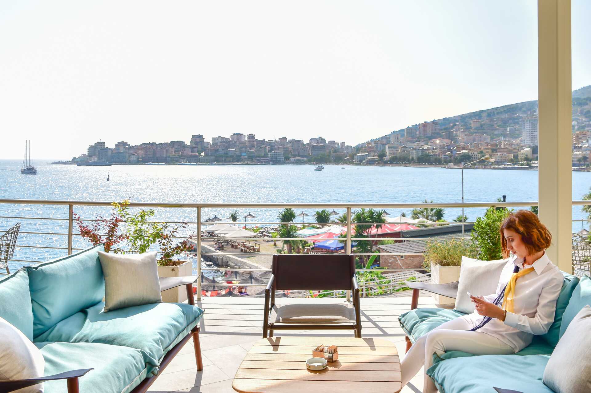 Hotelli Butrinti Sarandassa, Albaniassa.