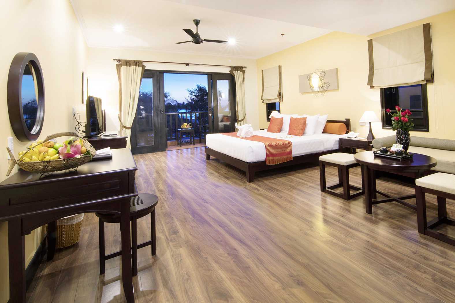 Deluxe-huone Hotel Seahorse Resort & Spassa Phan Thietissä, Vietnamissa.