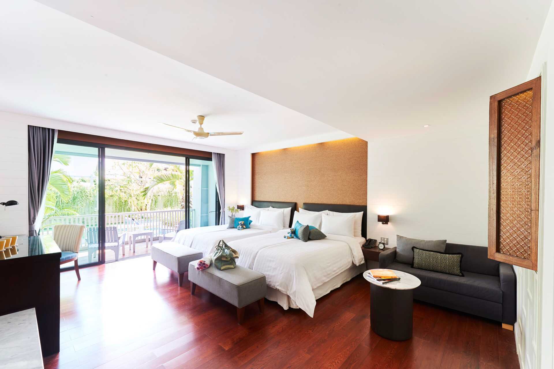 Deluxe-huone Hotelli Loligo Resort Hua Hinissa, Thaimaassa.