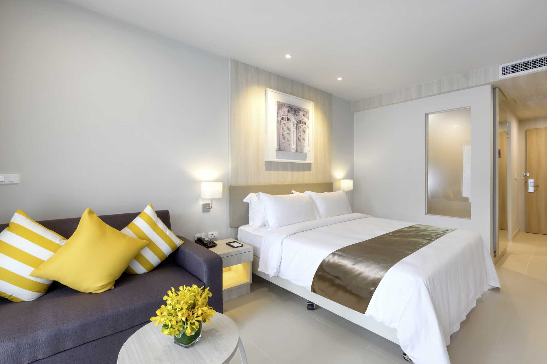 Deluxe-huone Hotelli X10 Khao Lakissa, Thaimaassa.