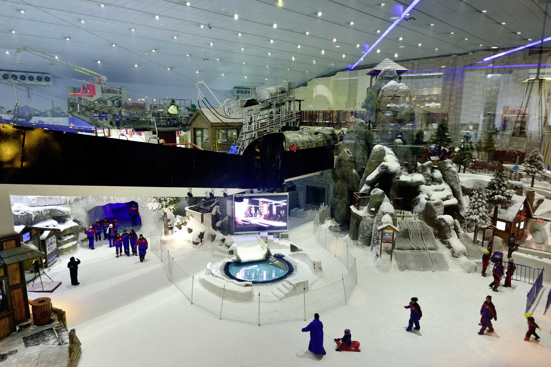 Ski Dubai, Mall of the Emirates. Dubai, Arabiemiraatit.