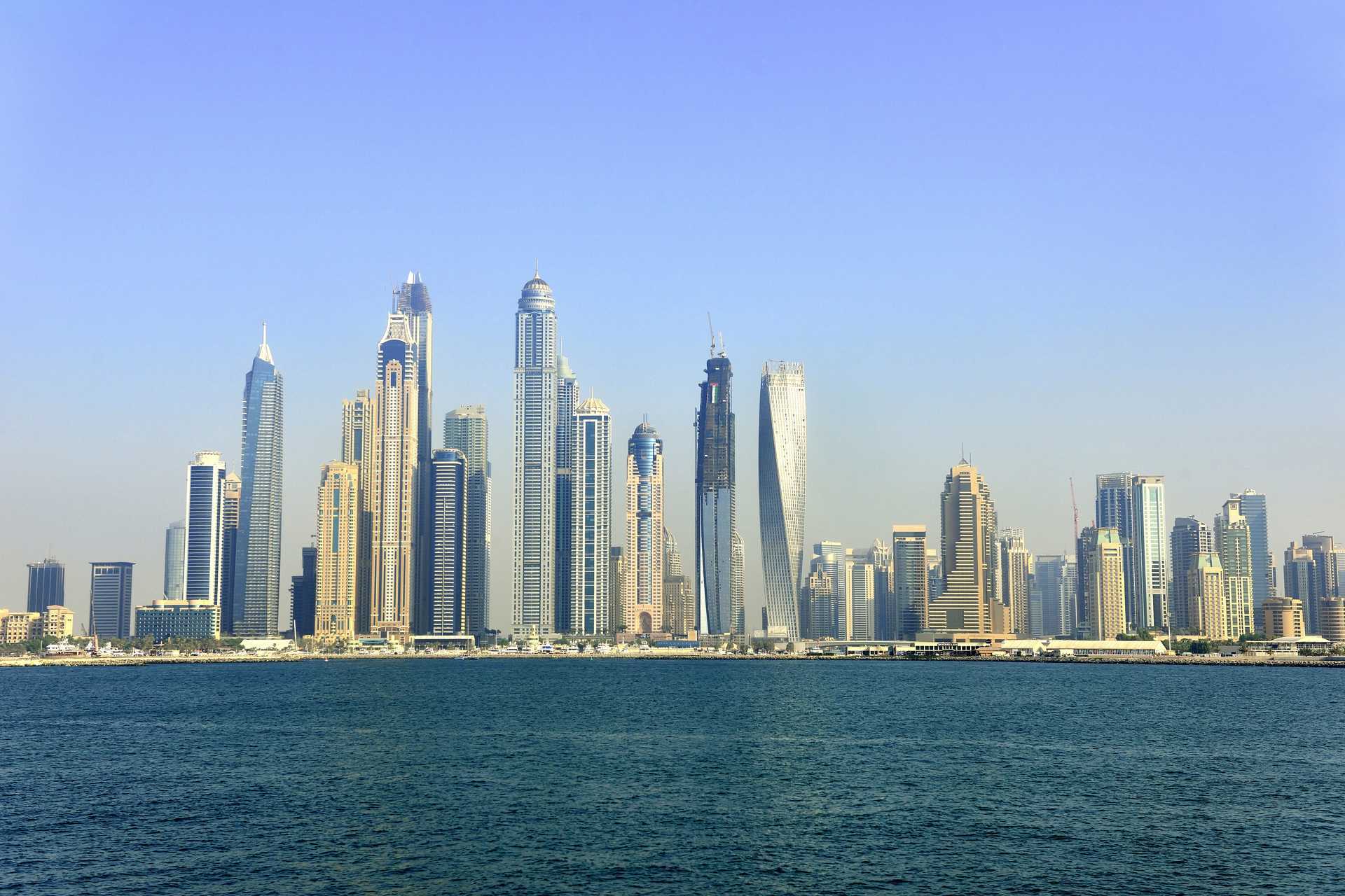 Dubai Marina. Dubai, Arabiemiraatit.
