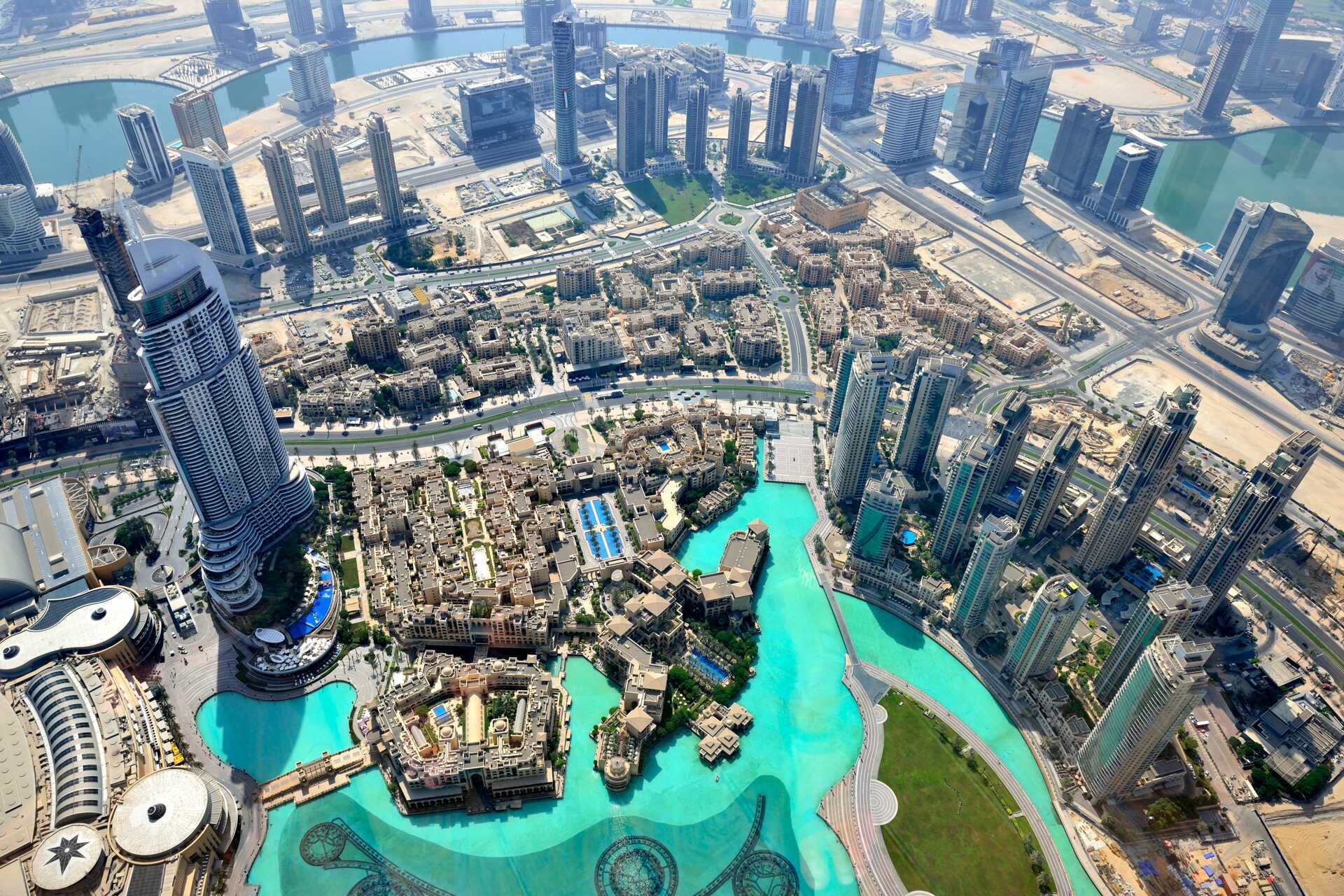 Näkymä Burj Khalifasta, Dubai, Arabiemiraatit.