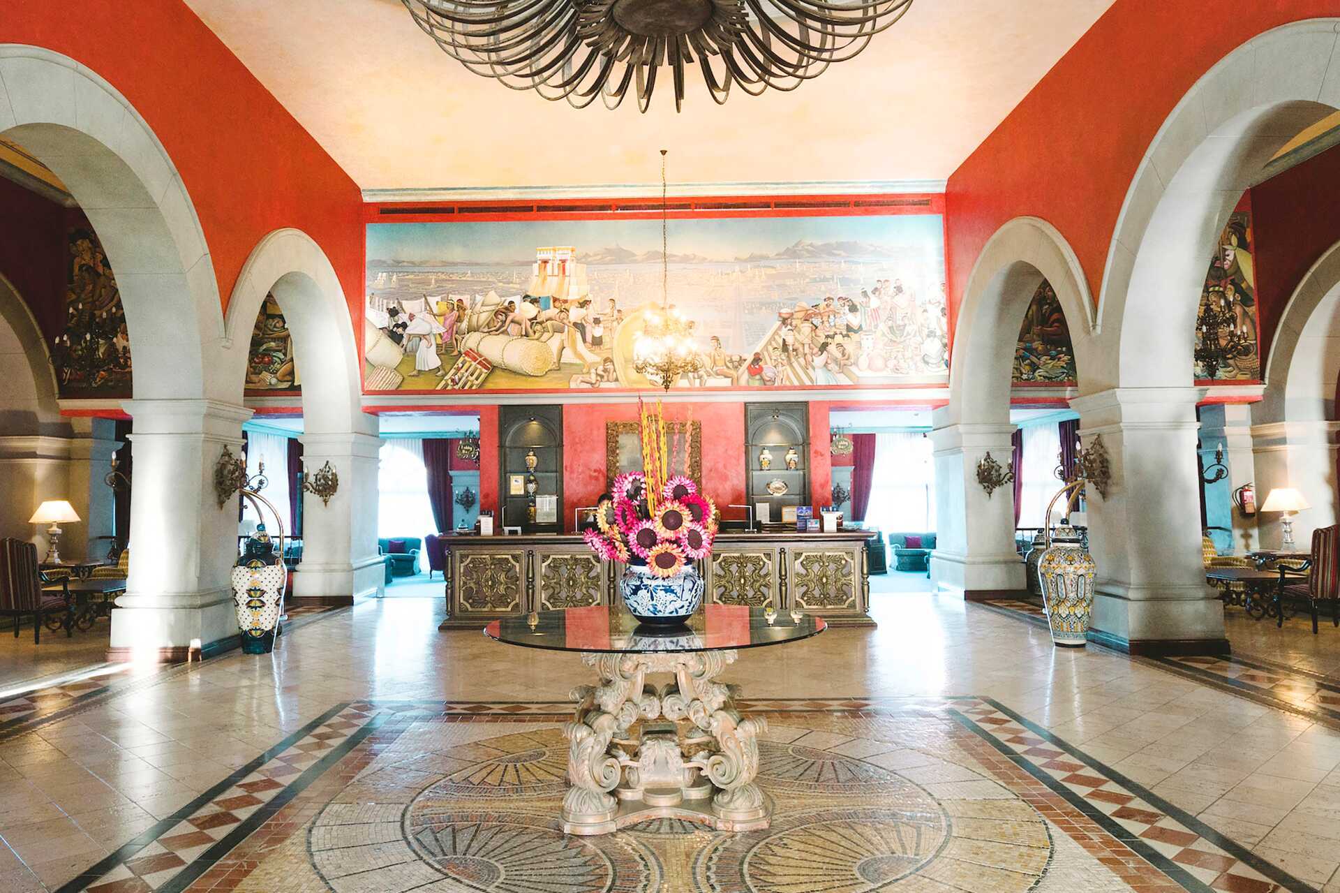 Aula hotelli Villa Cortésissa Playa de las Americasissa Teneriffalla.