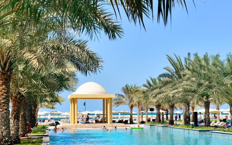 Allasalue, hotelli Hilton Ras Al Khaimah Resort & Spa, Ras al Khaimah.