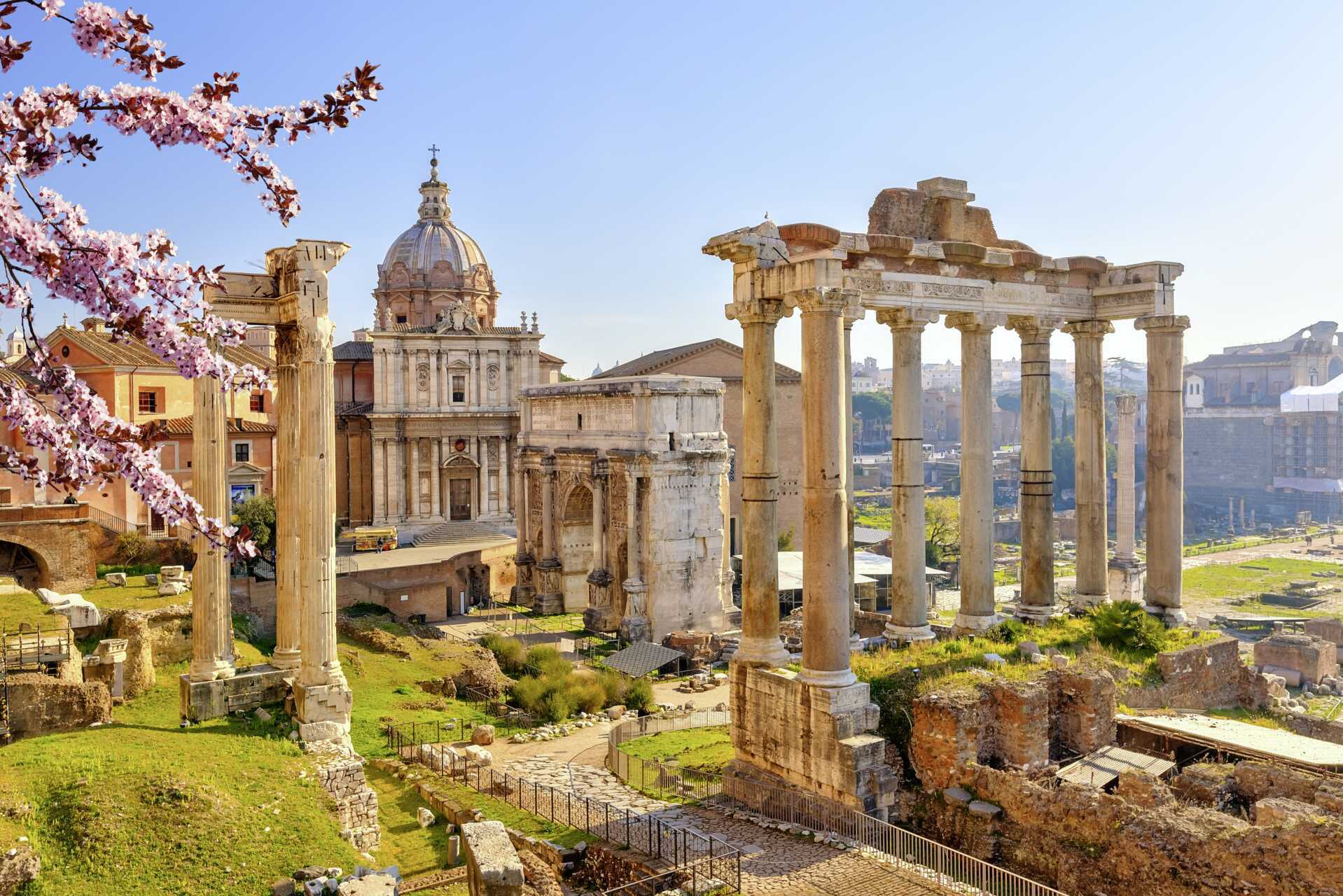 Forum Romanum Roomassa, Italiassa.
