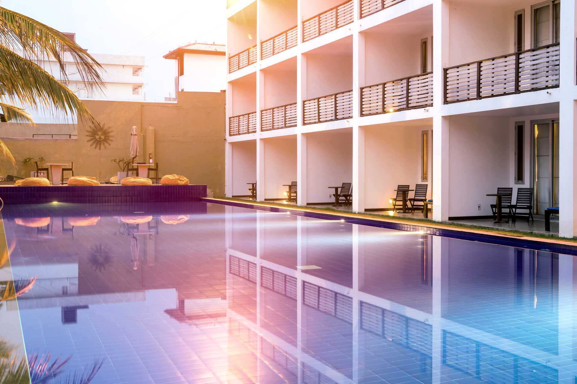 Allas, hotelli Jetwing Sea, Negombo, Sri Lanka.