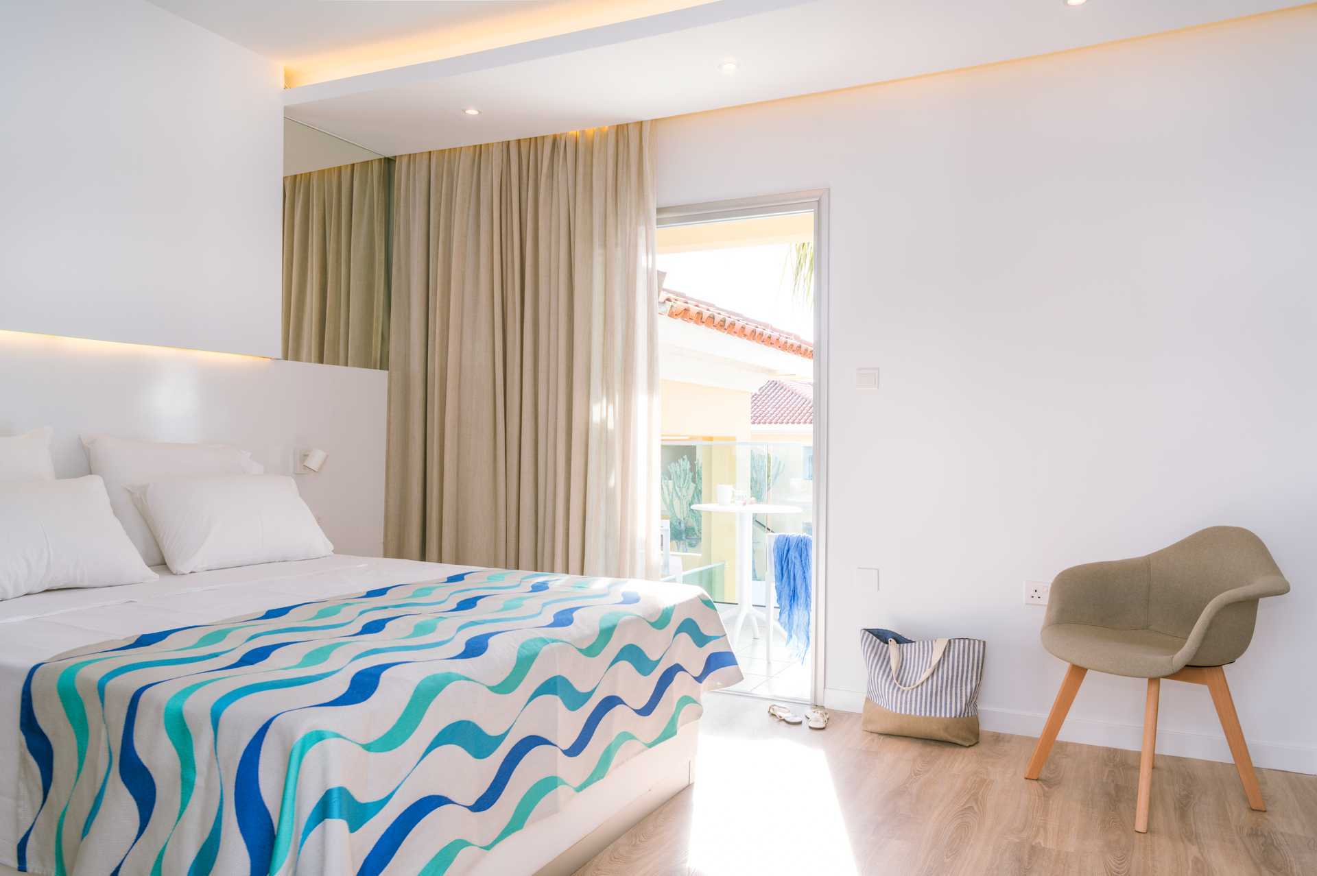 Kahden hengen huone Malama Beach Holiday Village -hotellissa Fig Tree Bayssa, Kyproksella.