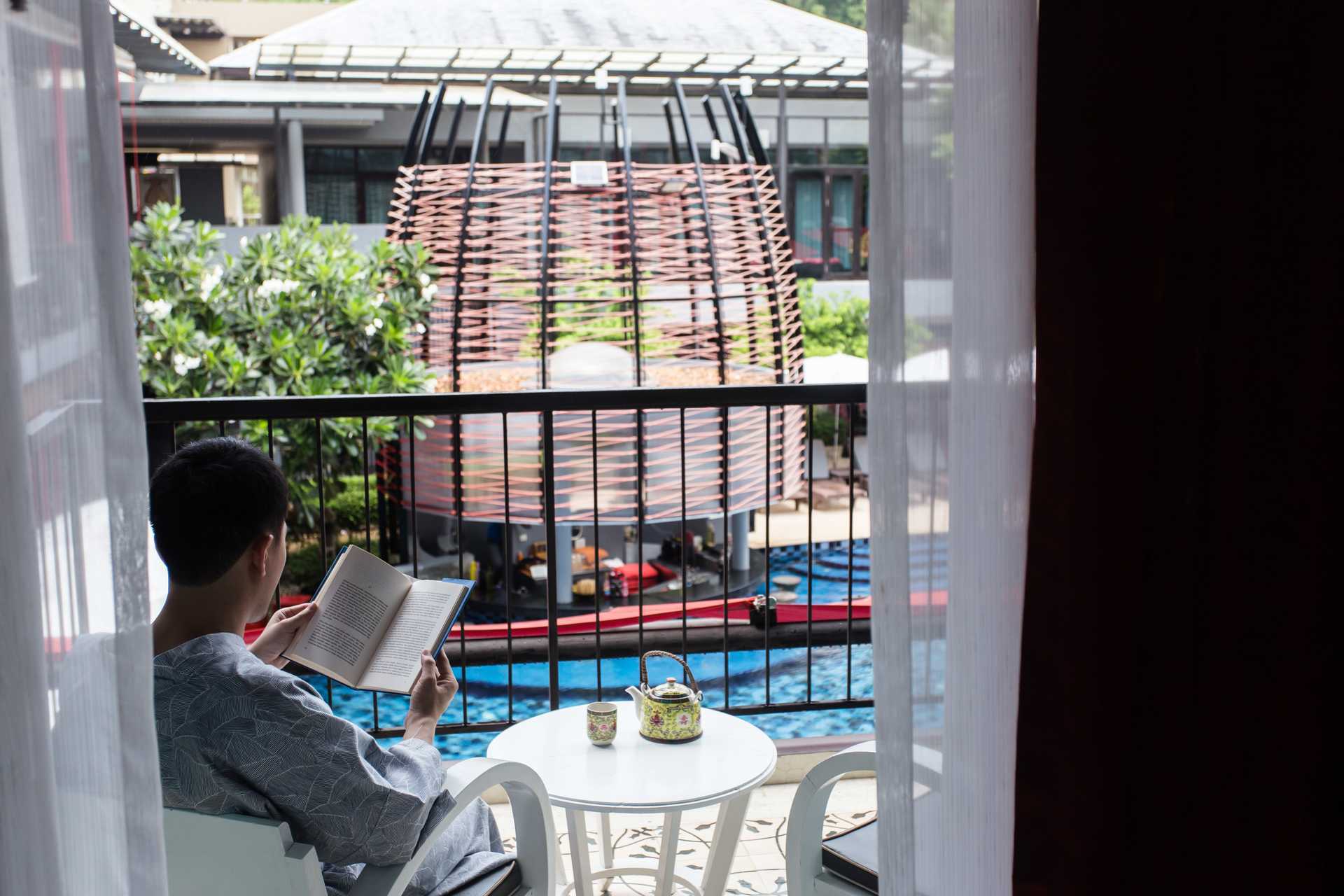 Kahden hengen huone Red Ginger Chic Resortissa Krabissa, Thaimaassa.