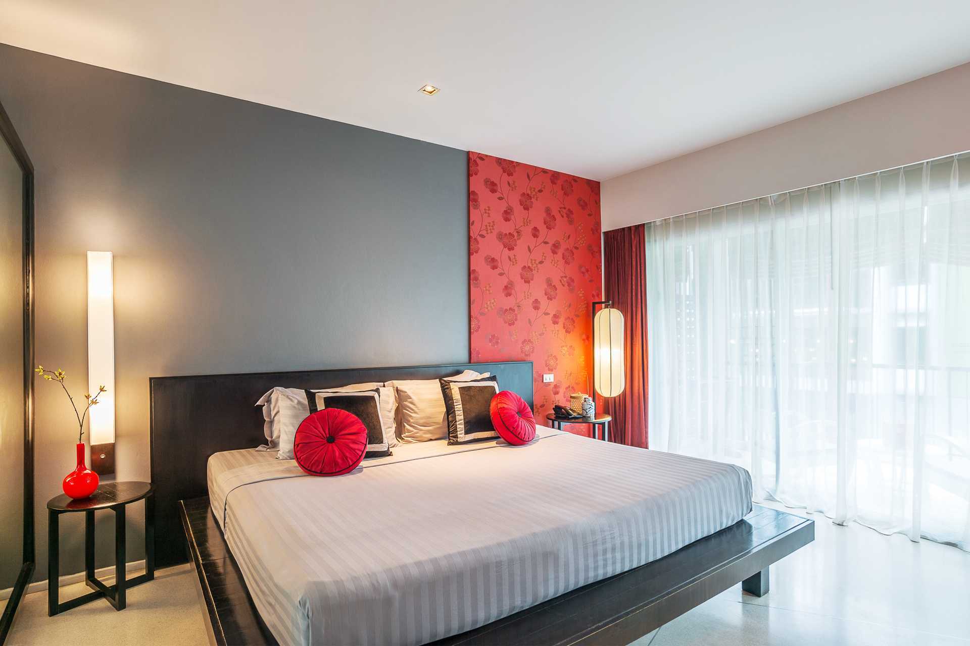 Kahden hengen huone Red Ginger Chic Resortissa Krabissa, Thaimaassa.