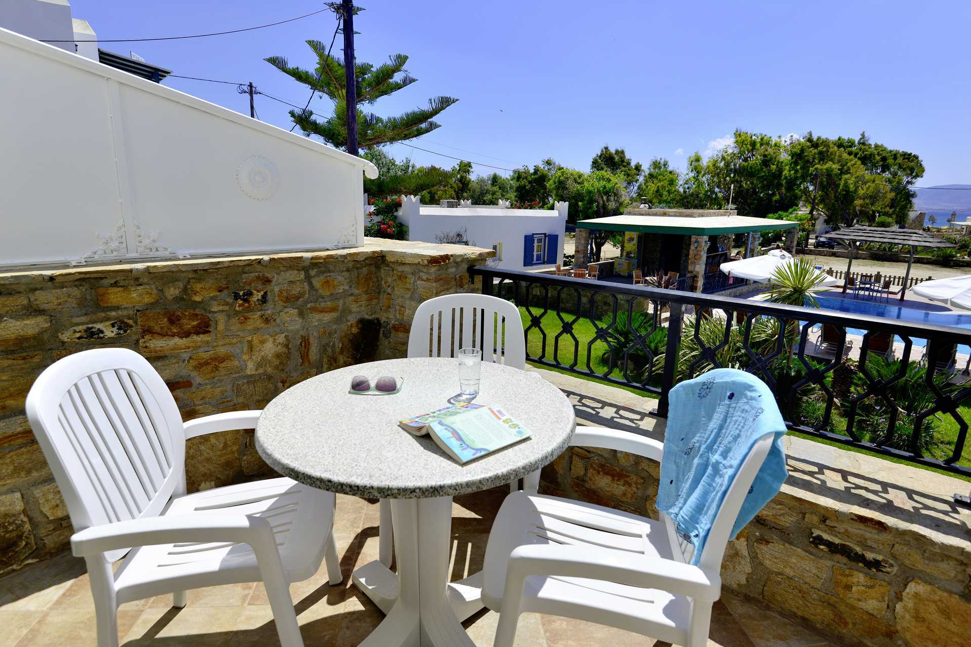 Kaksio hotelli Harmonyssa Naxoksella, Kreikassa.