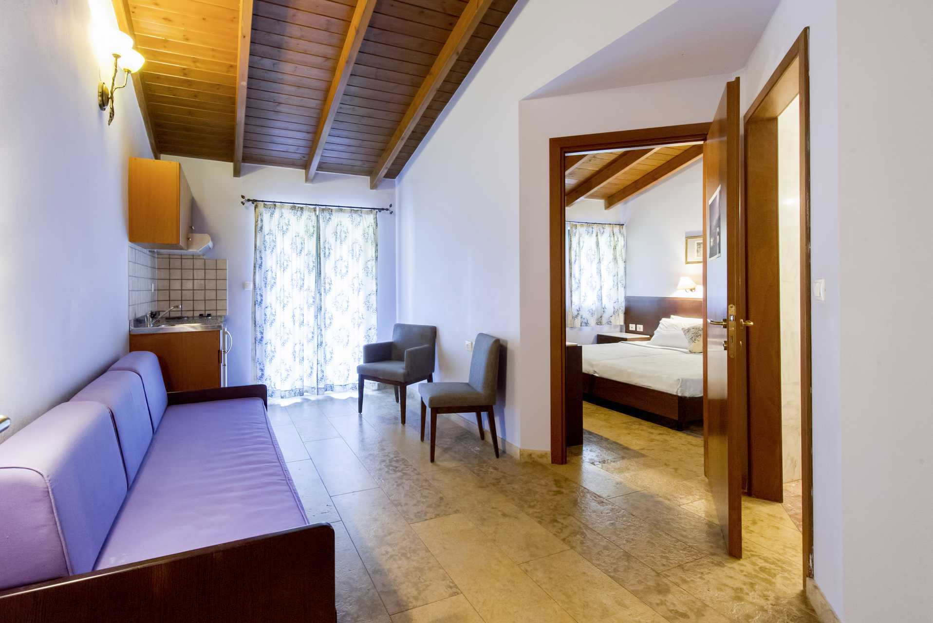 Kaksio hotelli Villa Vassossa Pargassa, Kreikassa.