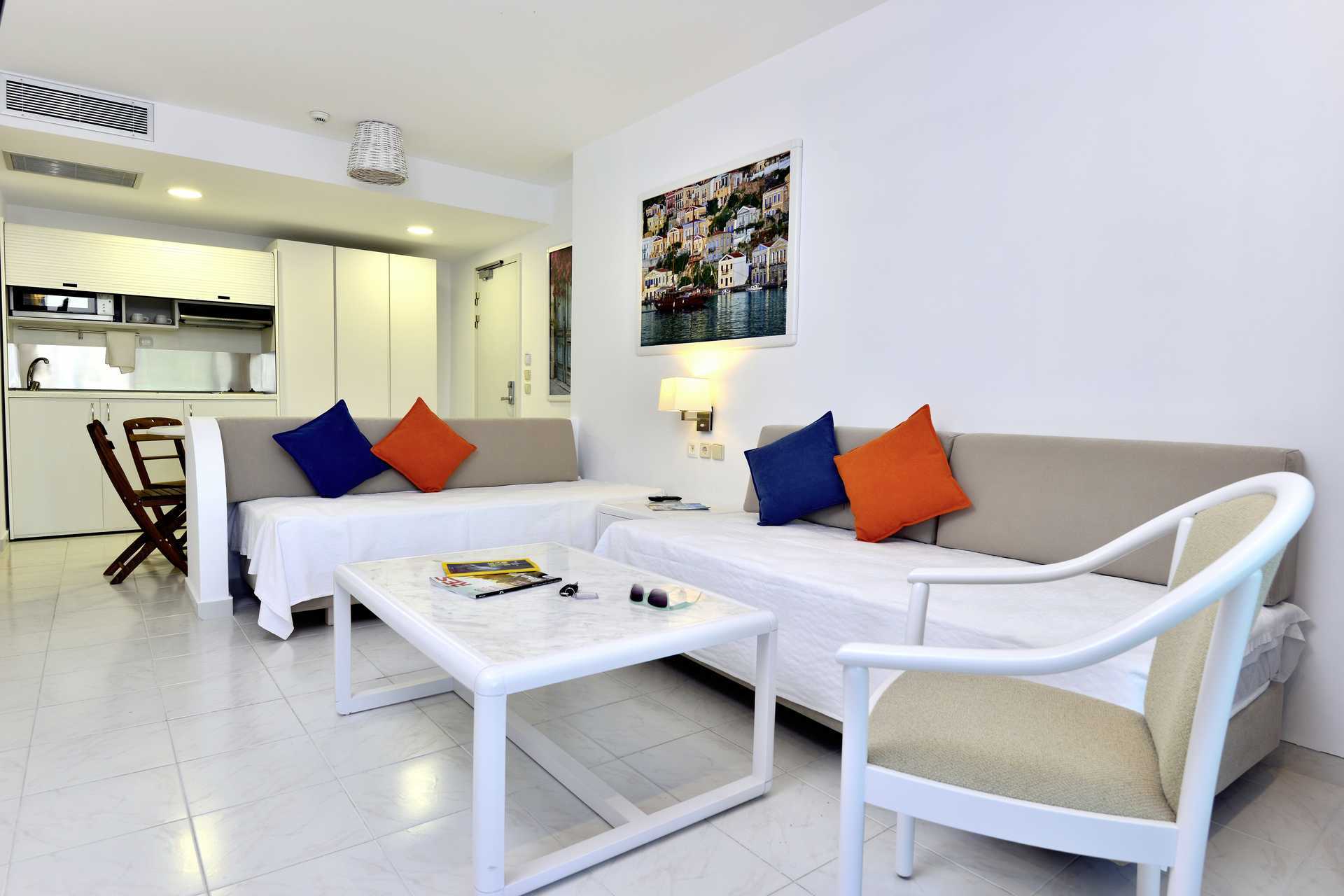 Kaksioita hotelli Epsilonissa, Rodoksella.