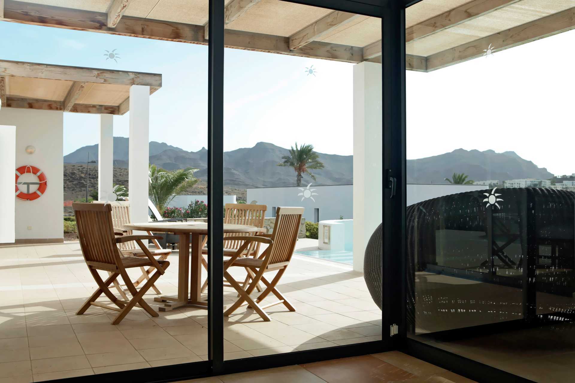 Kolmen huoneen villa Playitas Resortissa Fuerteventuralla, Kanariansaarilla.