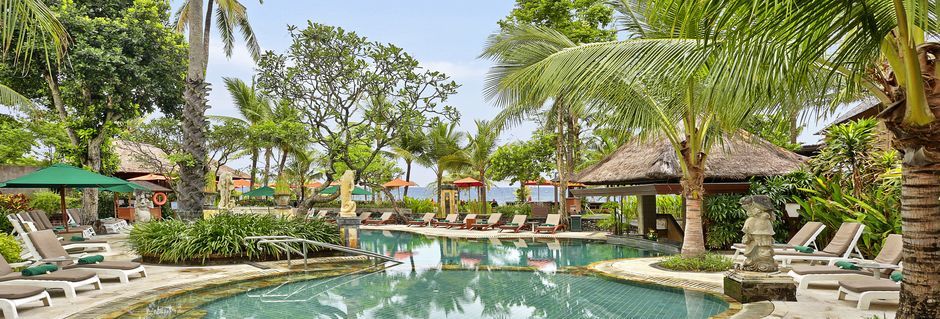 Hotelli Legian Beach, Kuta, Bali, Indonesia.