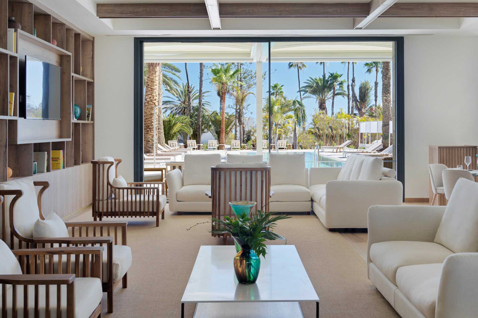 Lounge juniorsviitissä majoittuville vieraille