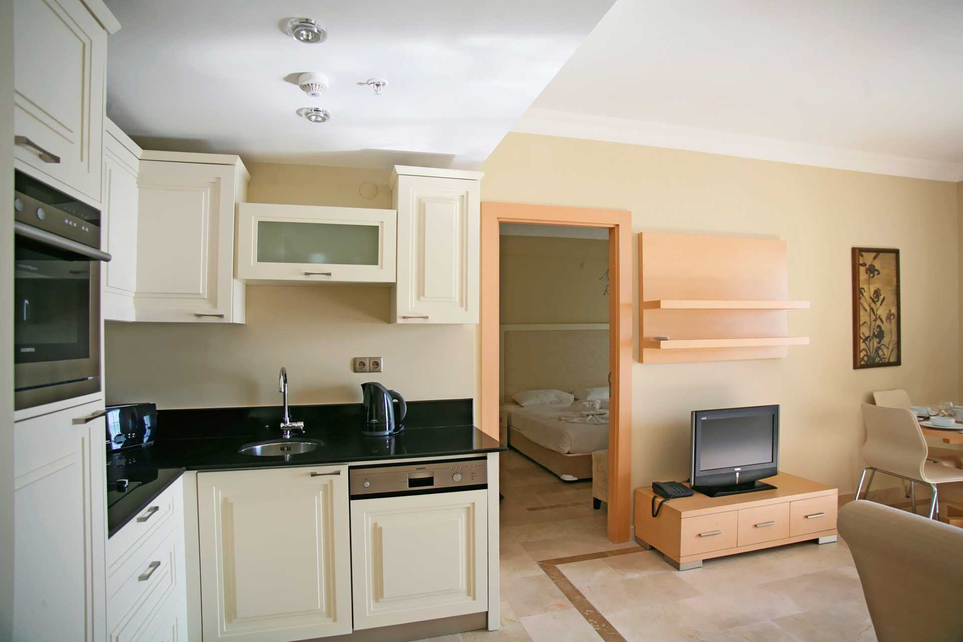 Perhehuone Hotel Goldcity Holiday Resortissa Alanyassa, Turkissa.