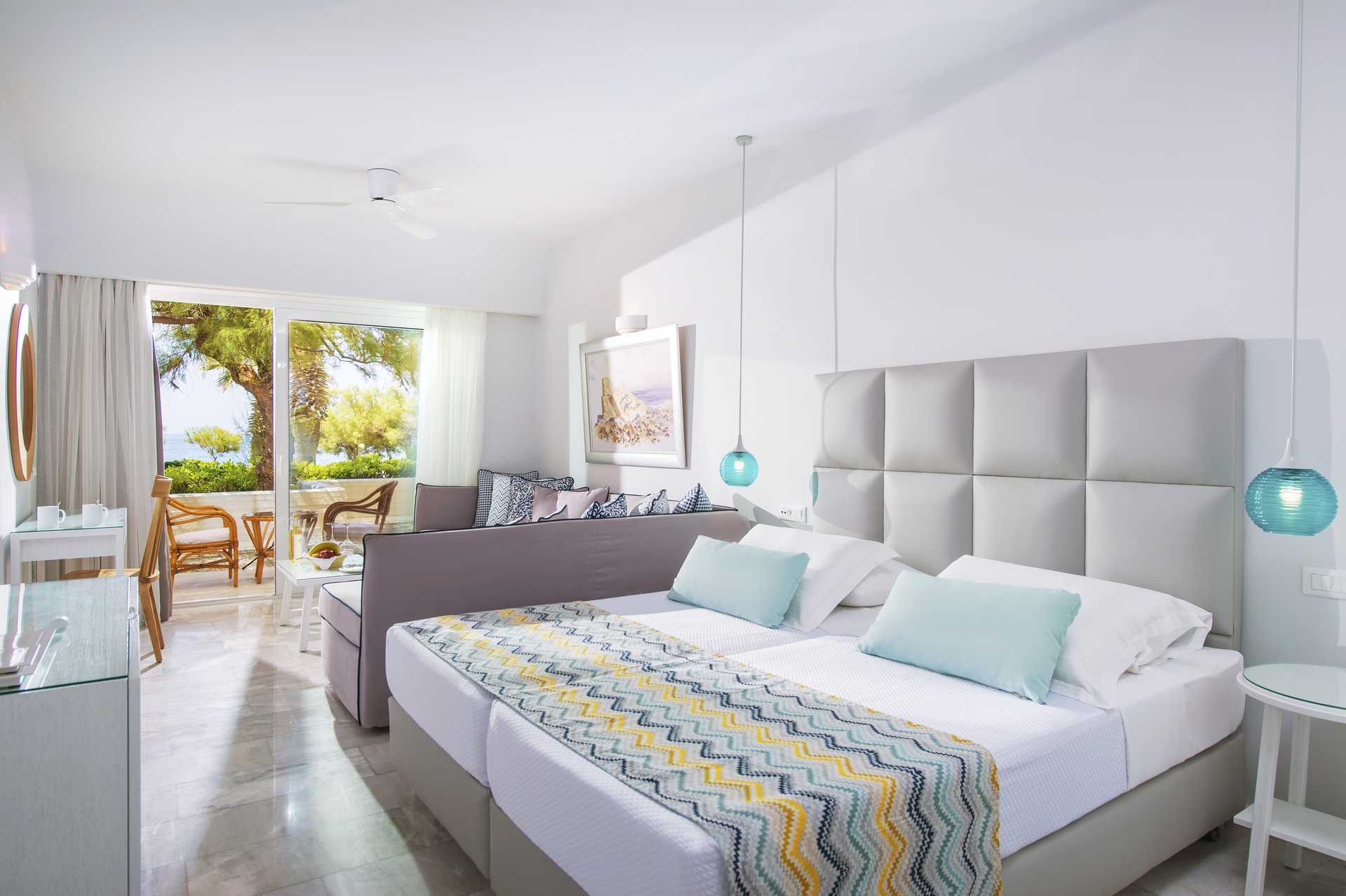 Perhehuone hotellissa Rethymno Palace Rethymnonissa Kreetalla, Kreikassa.