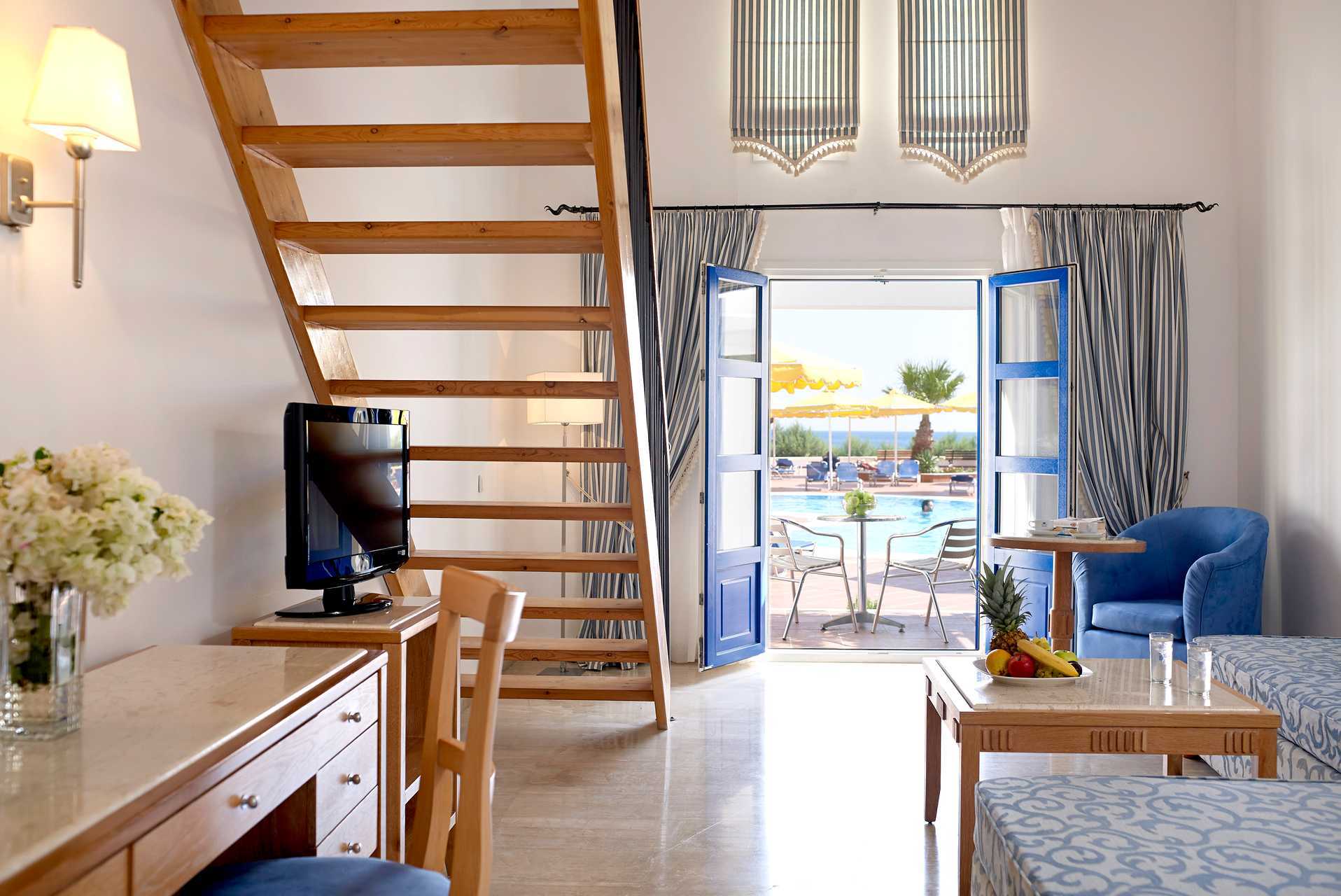 Perhehuone kerroksessa hotellissa Mitsis Norida Beach Hotel Kosissa, Kreikassa.