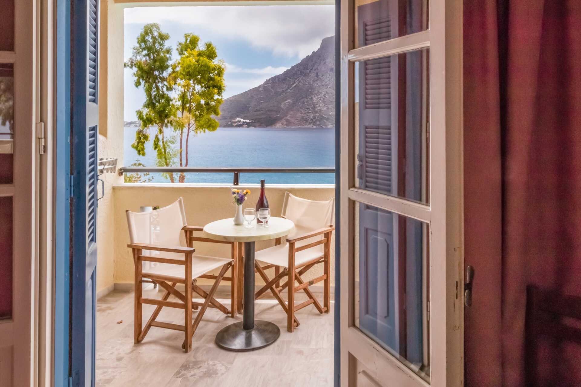 Kahden hengen huone, Hotelli Philoxenia, Massouri, Kalymnos, Kreikka.