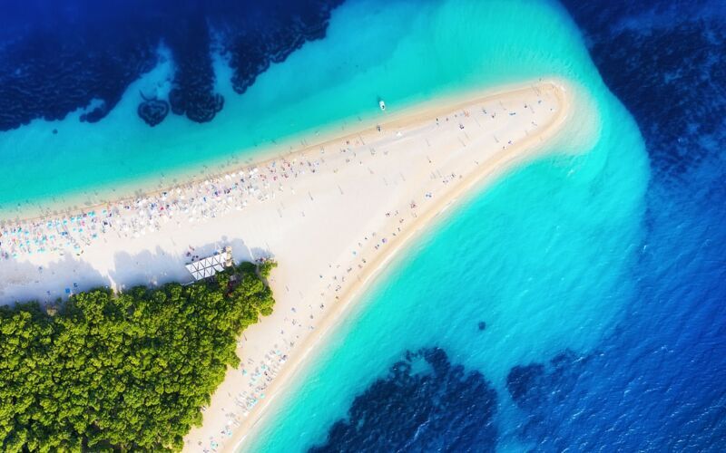 Pikavenekierros: 3 saarta - Golden Horn Beach, Blue Lagoon & Jelsa