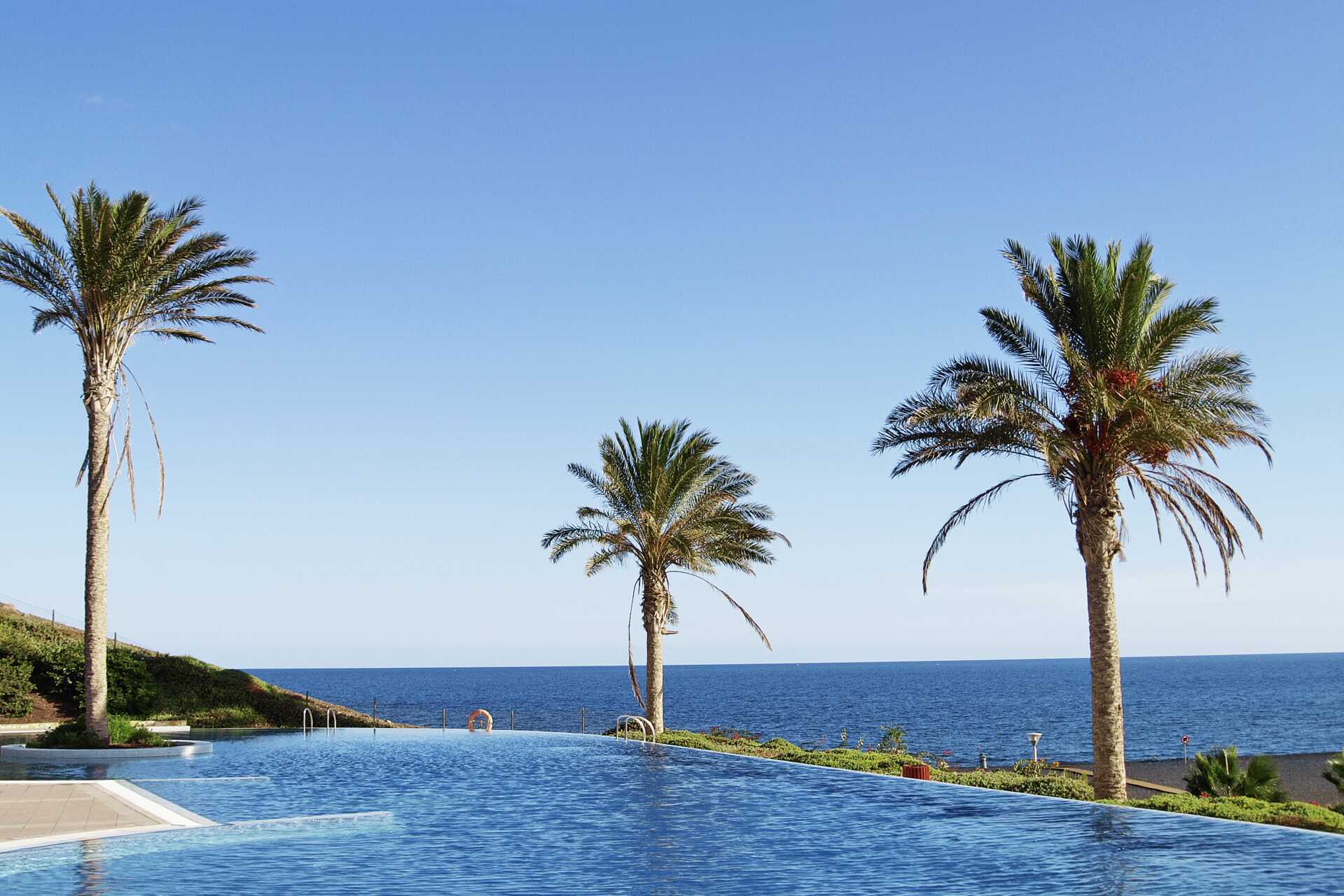 Uima-allas Playitas Hotellissa Fuerteventuralla.