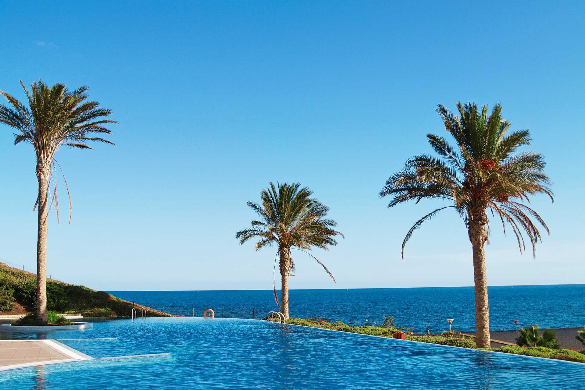 Uima-allas Playitas Hotellissa Fuerteventuralla.