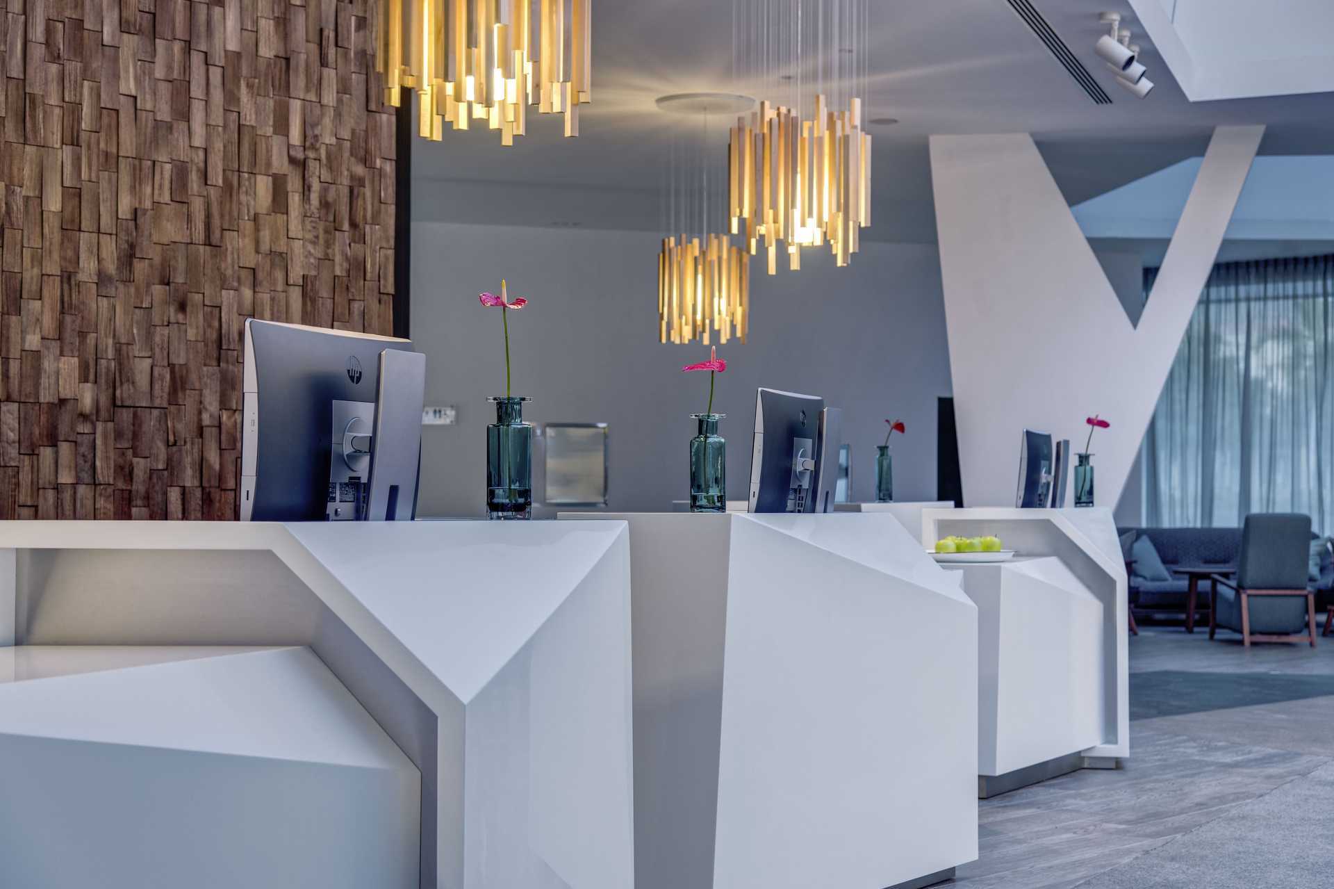 Vastaanotto Radisson Blu Resort &amp; Spassa Puerto de Mogánissa Gran Canarialla.