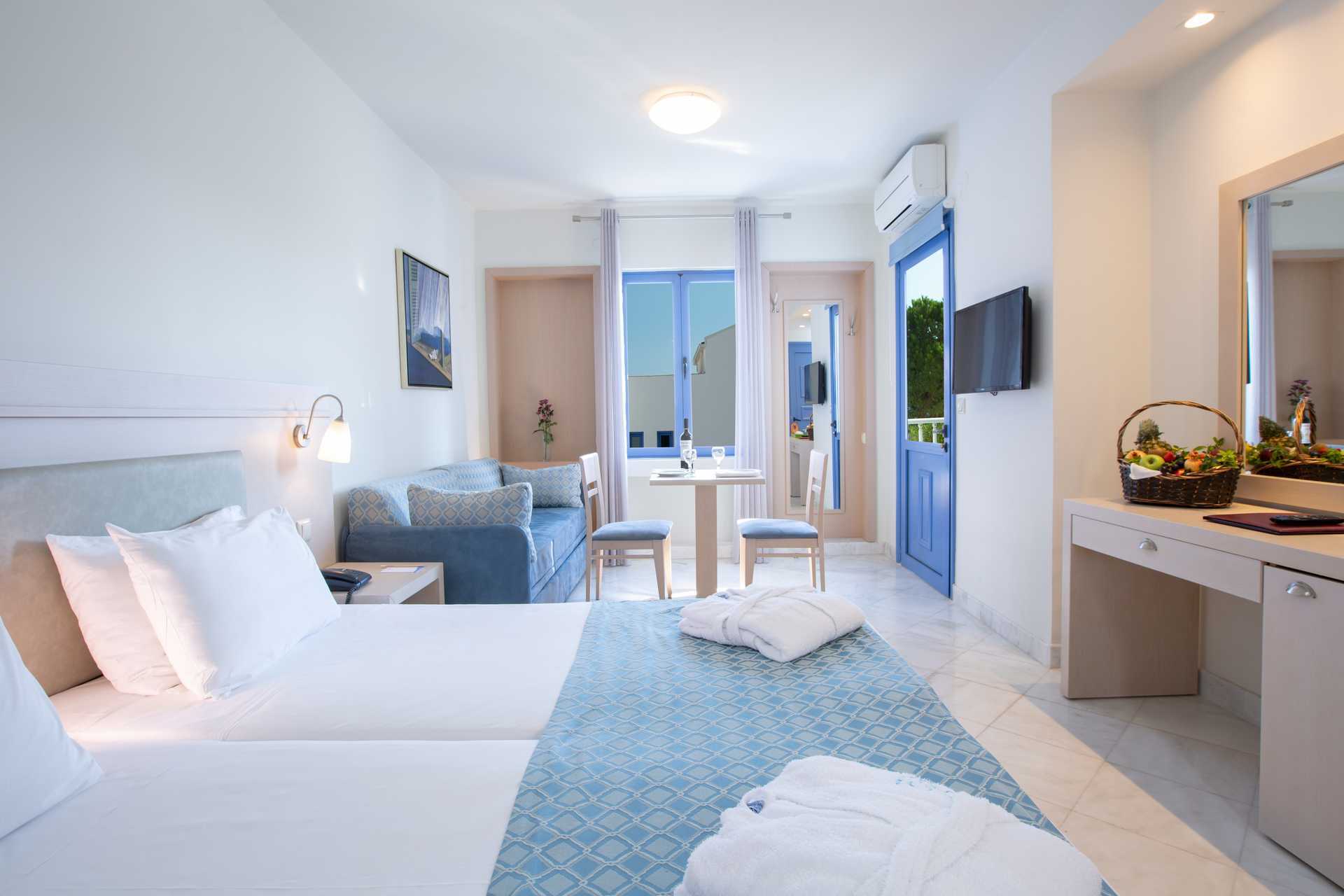 Remontoitu kahden hengen huone