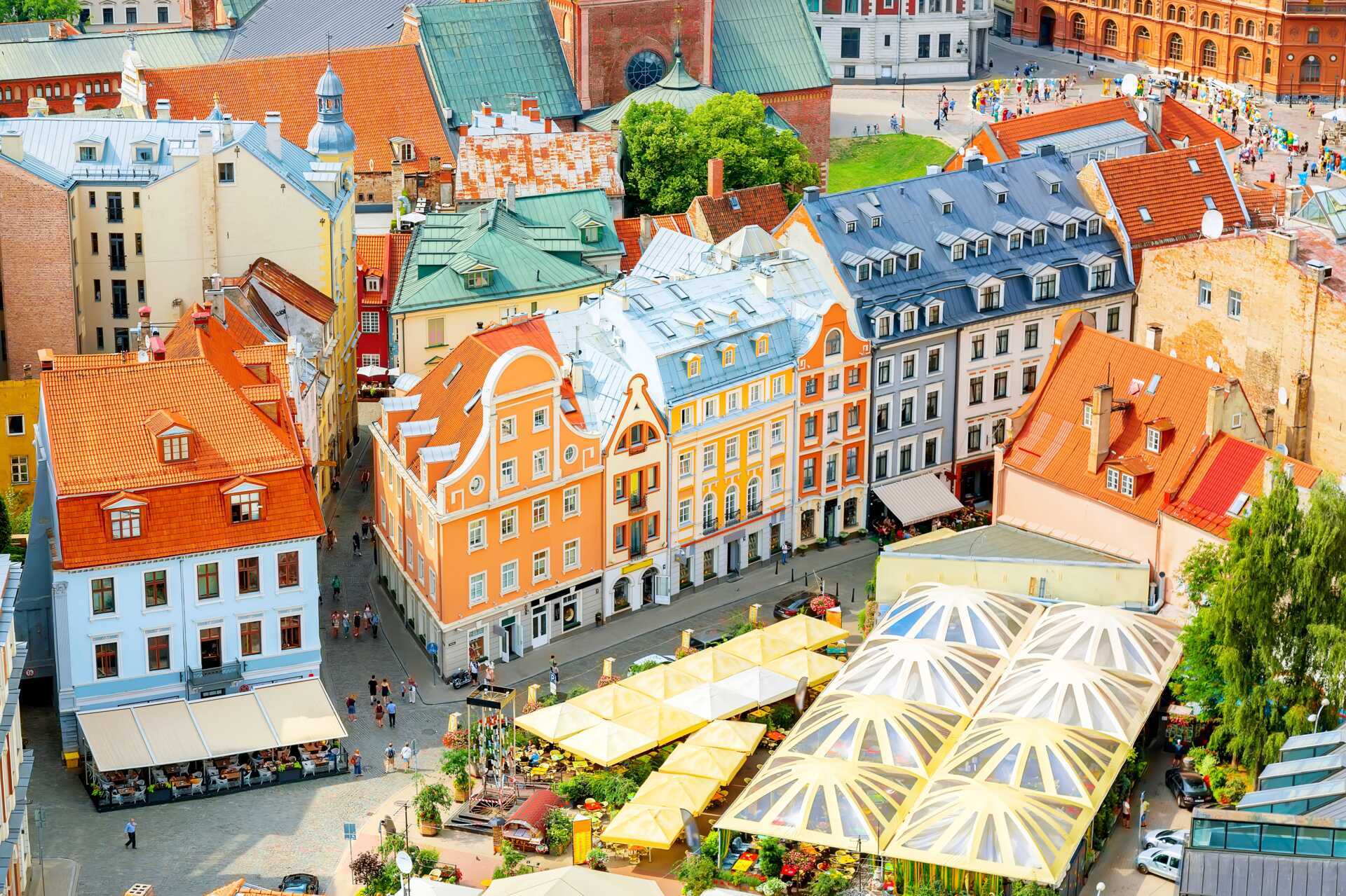 Riika yläilmoista kuvattuna.