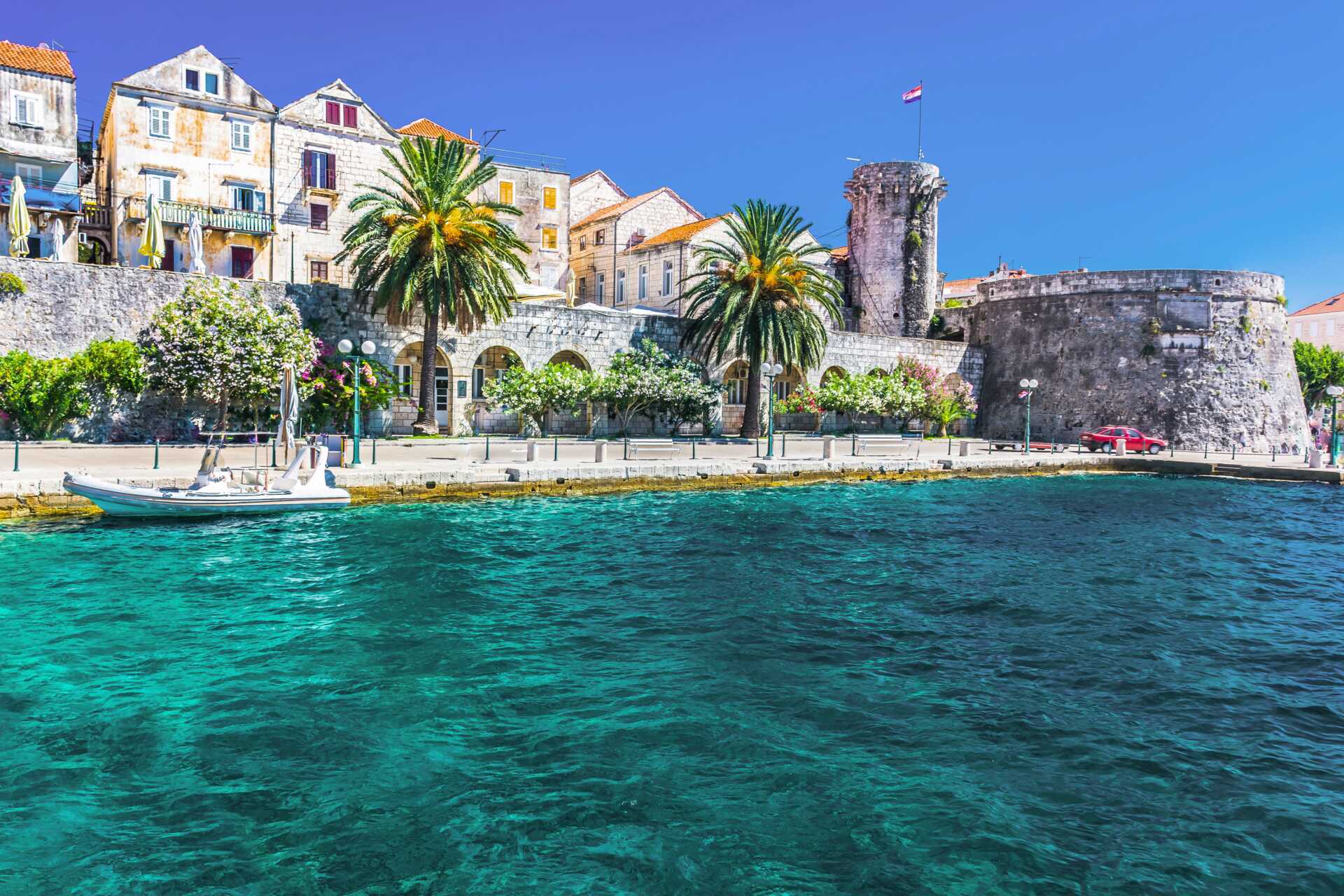 Korcula on yksi Adrianmeren vihreimmistä saarista.