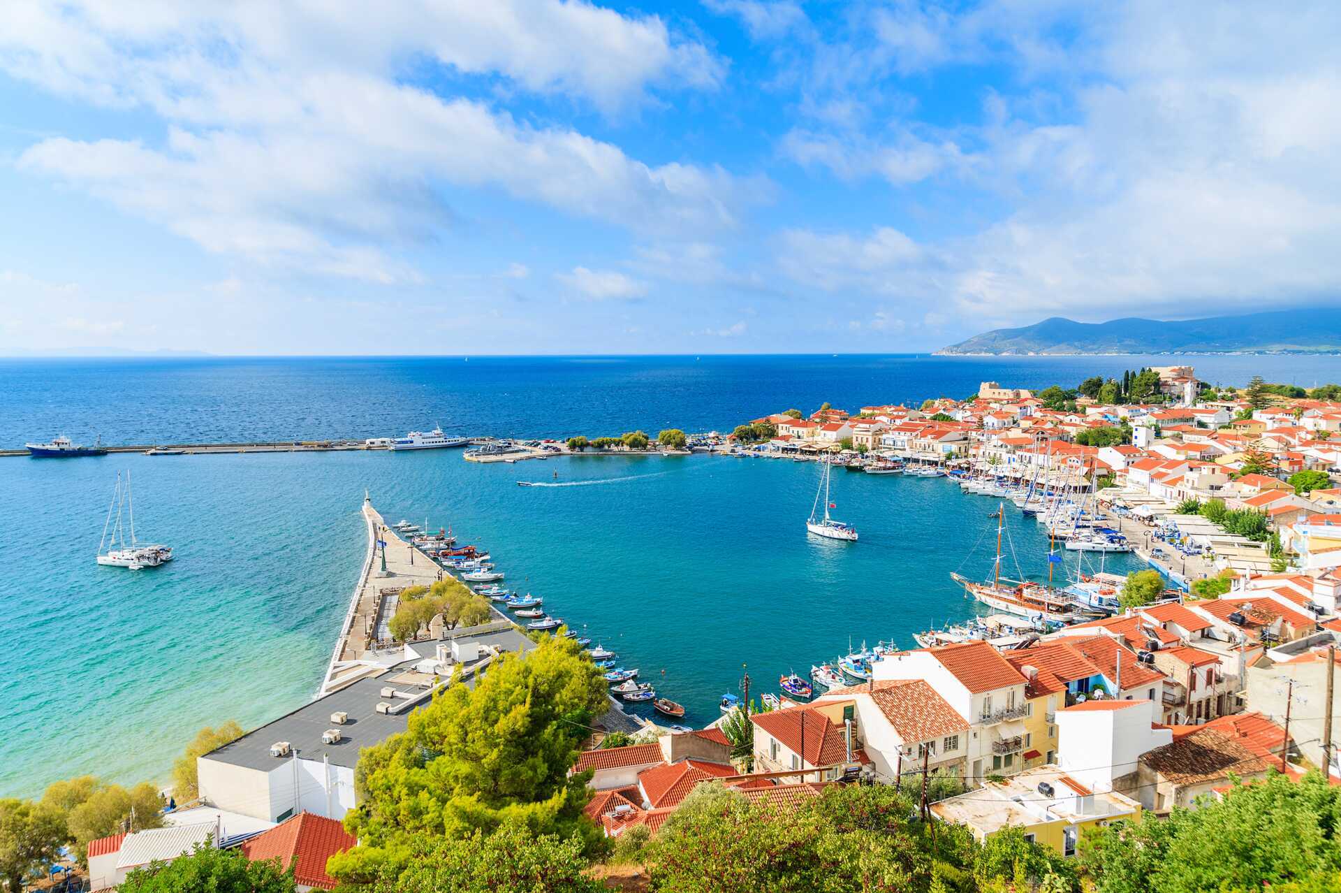 Pythagorionin satama, Samos, Kreikka.