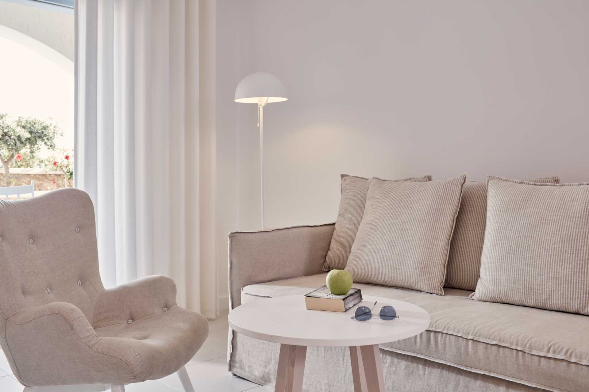 Juniorsviitti Santo Miramare Resortissa Santorinissa, Kreikassa.