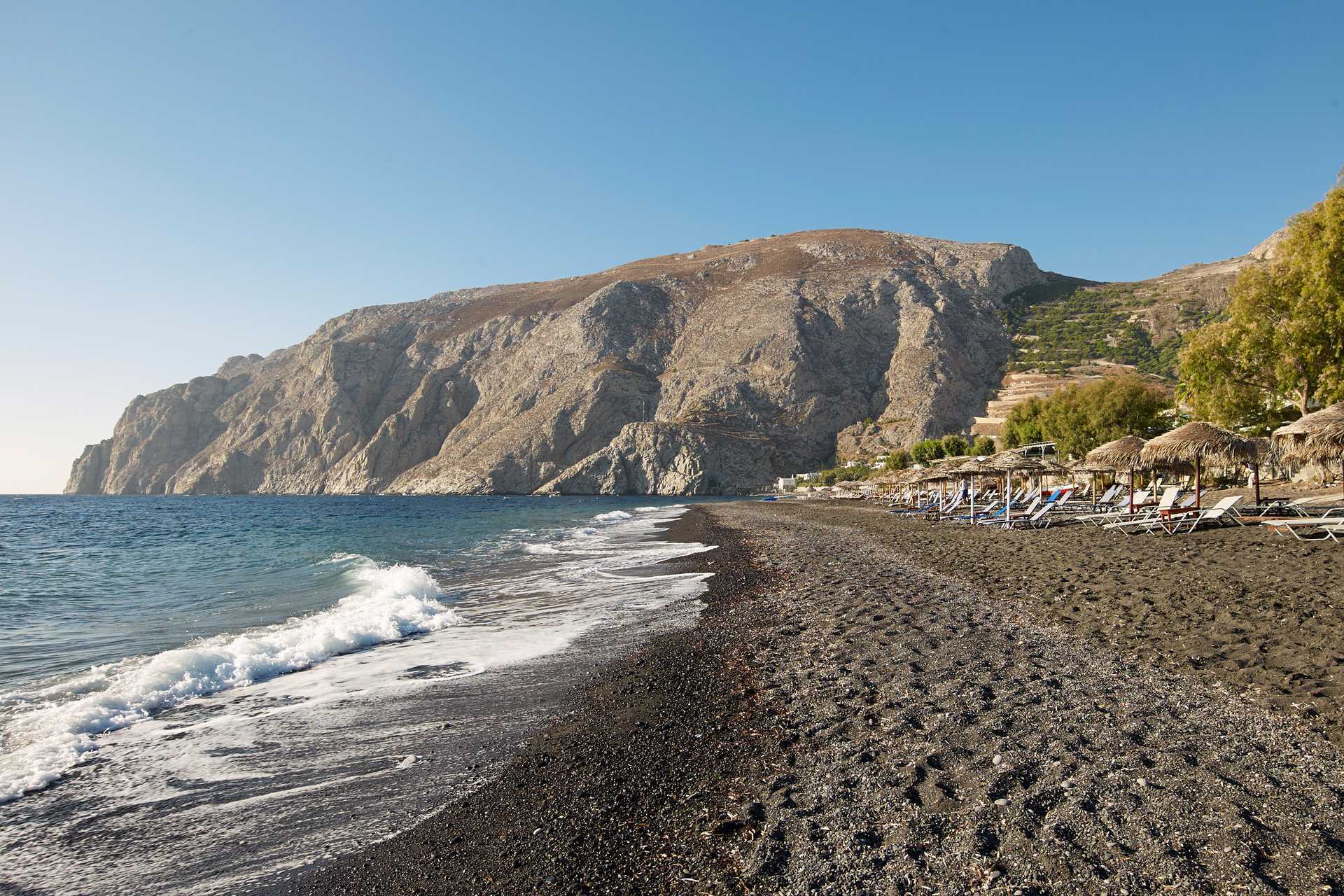 Ranta Santorinin Kastelli Resortissa Santorinissa, Kreikassa.