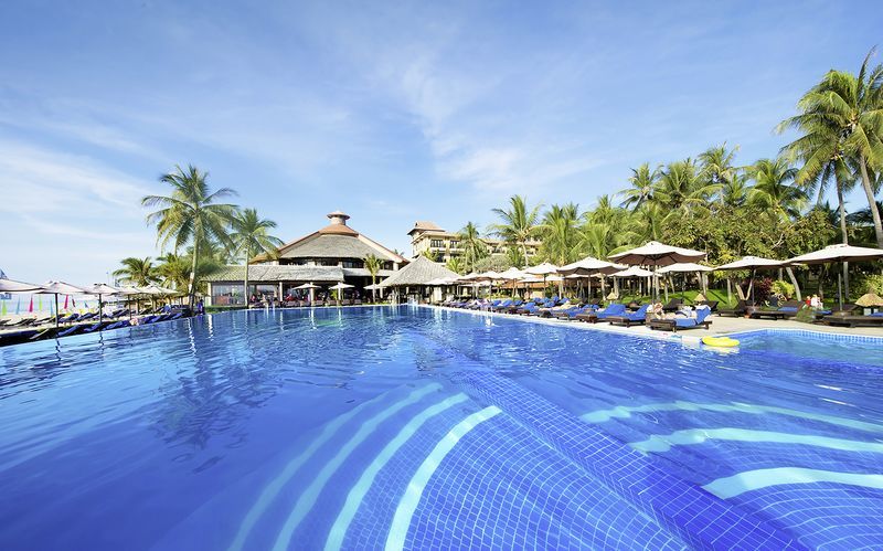 Allasalue, Hotelli Seahorse Resort & Spa, Phan Thiet, Vietnam.