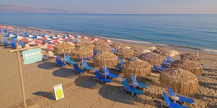 Ranta. Hotelli Sonio Beach, Platanias, Kreeta, Kreikka.