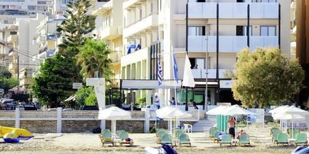 Läheinen ranta. Hotelli Steris, Rethymnonin kaupunki, Kreeta, Kreikka.