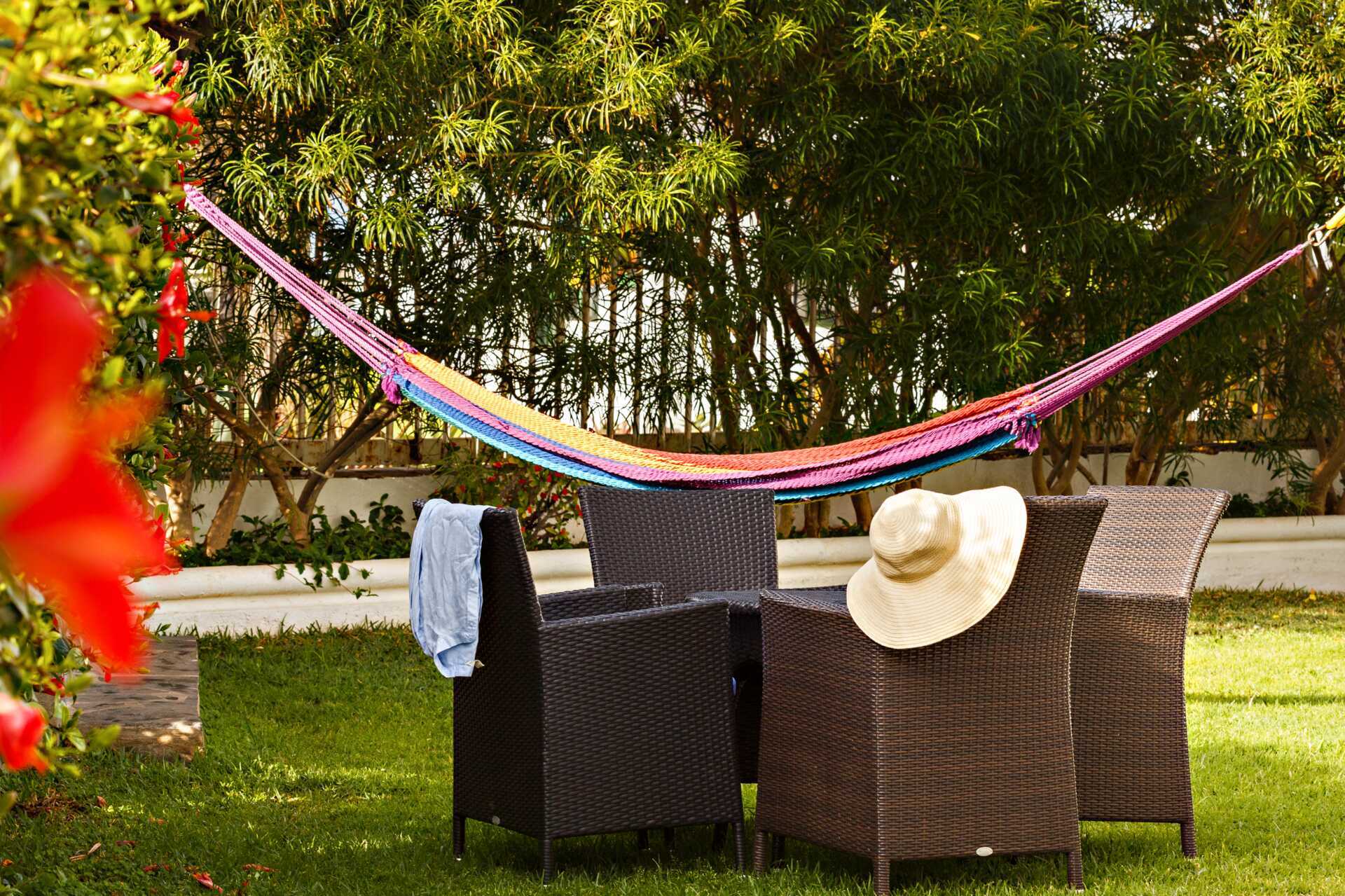 Puutarha Sunsuites Carolina -hotellissa Gran Canarialla, Kanariansaarilla.